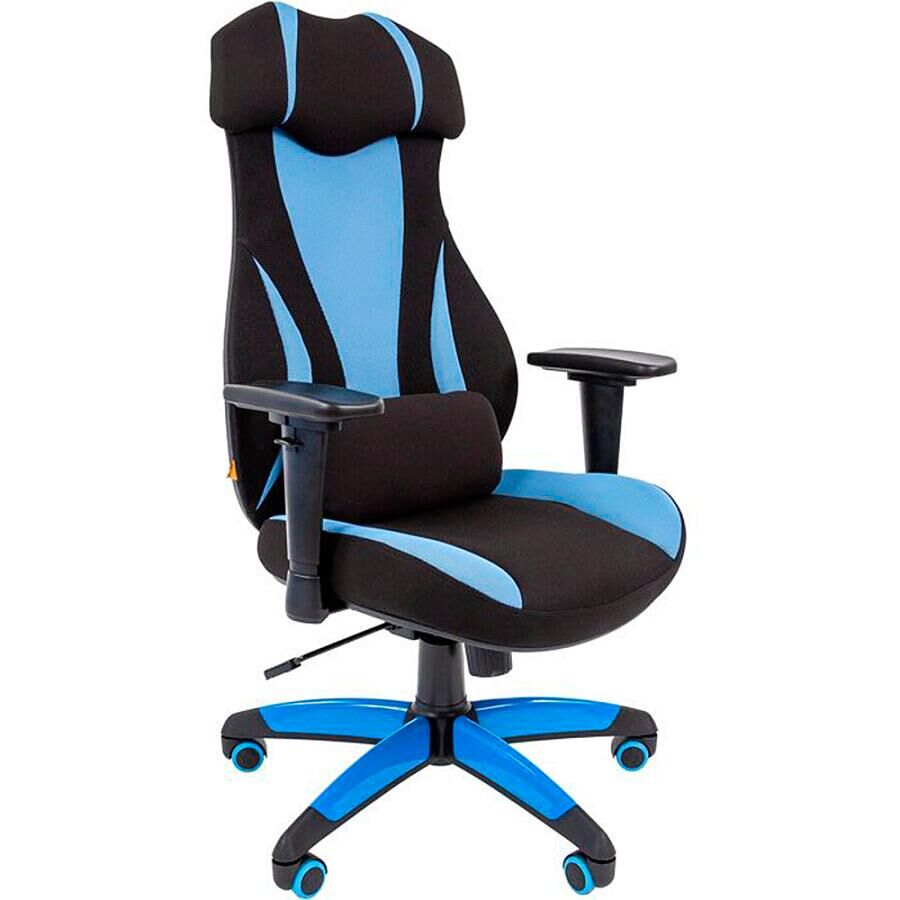 Игровое кресло Chairman Game 14 Black/Blue, ткань, черный/синий - фото 2