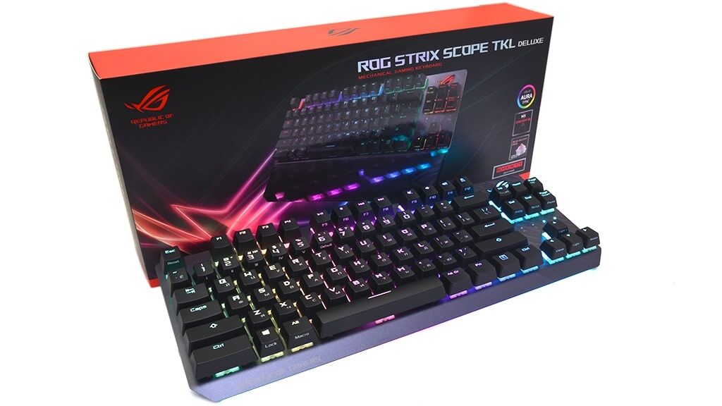 Обзор клавиатуры ASUS ROG Strix Scope TKL Deluxe Cherry MX Silent
