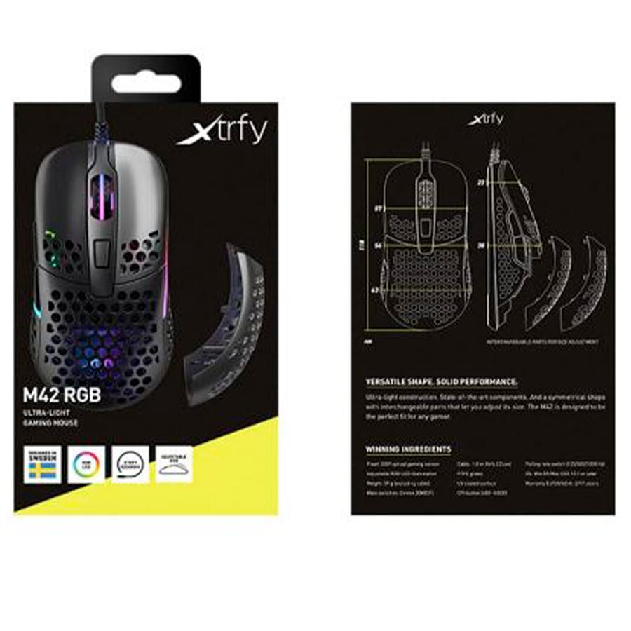 Мышь Xtrfy M42 RGB Black - фото 7