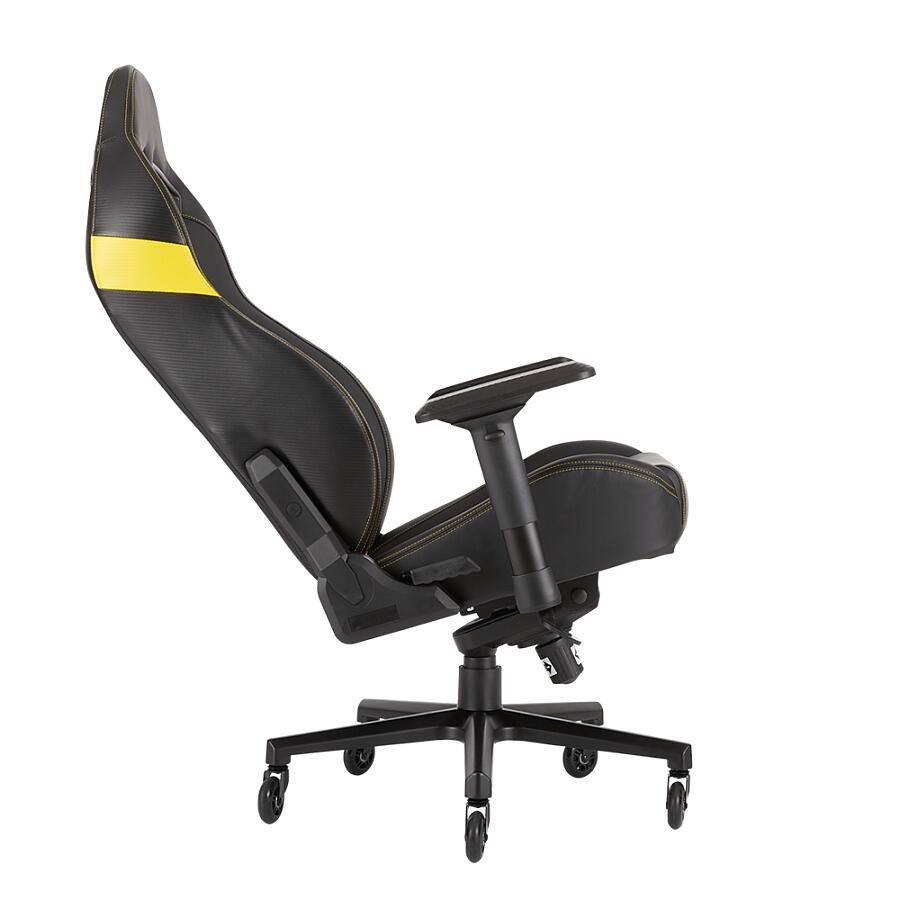 Игровое кресло Corsair T2 Road Warrior Yellow, искусственная кожа, черный/желтый - фото 7