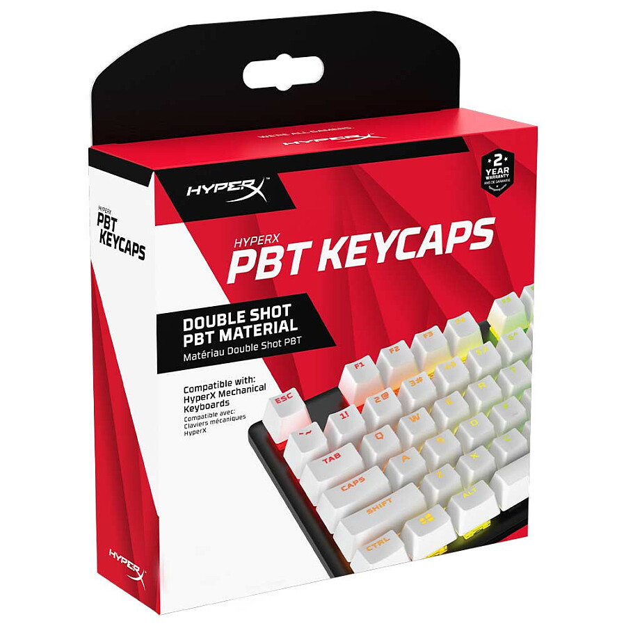 HyperX PBT Keycaps Set White - фото 1