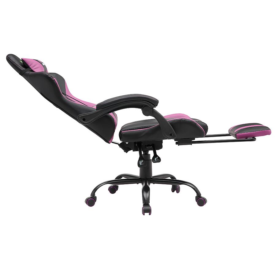Игровое кресло VMMGame Throne Purple, искусственная кожа, черный/фиолетовый - фото 5
