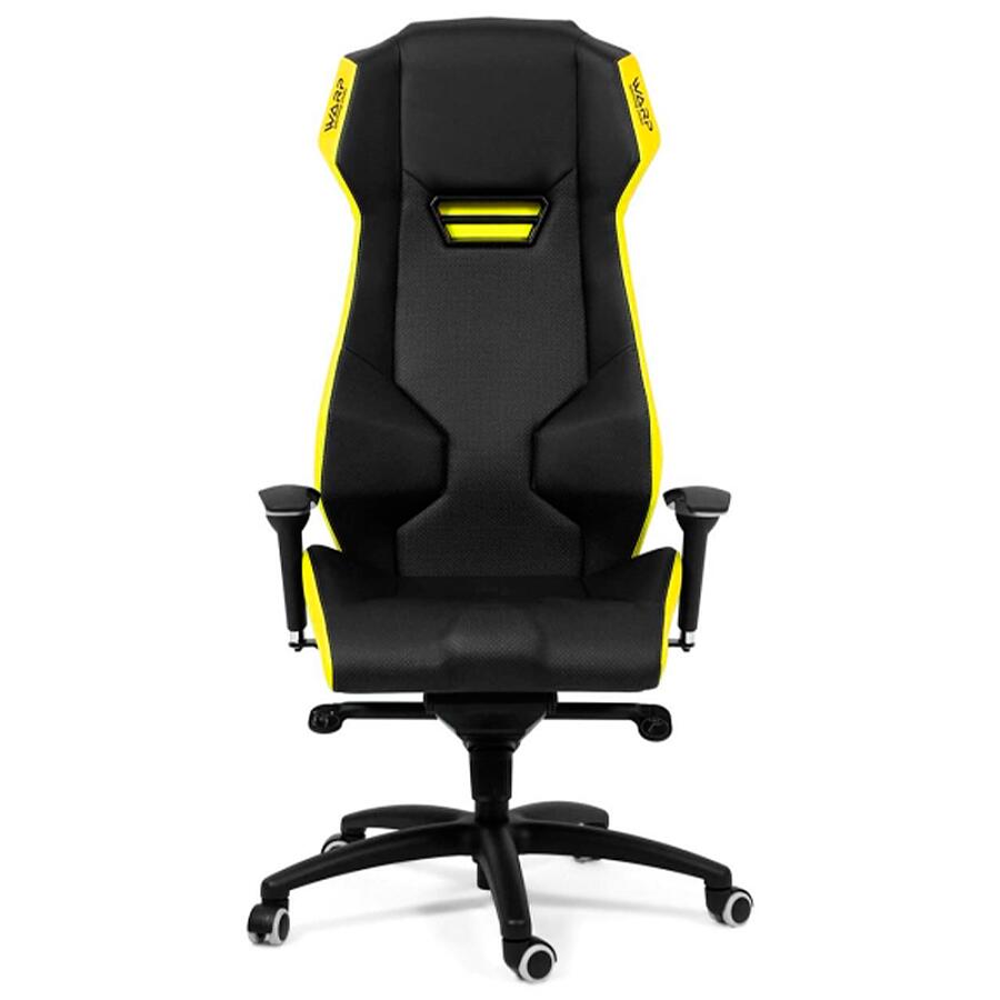 Игровое кресло WARP ZE Black/Yellow, искусственная кожа, черный/желтый - фото 2