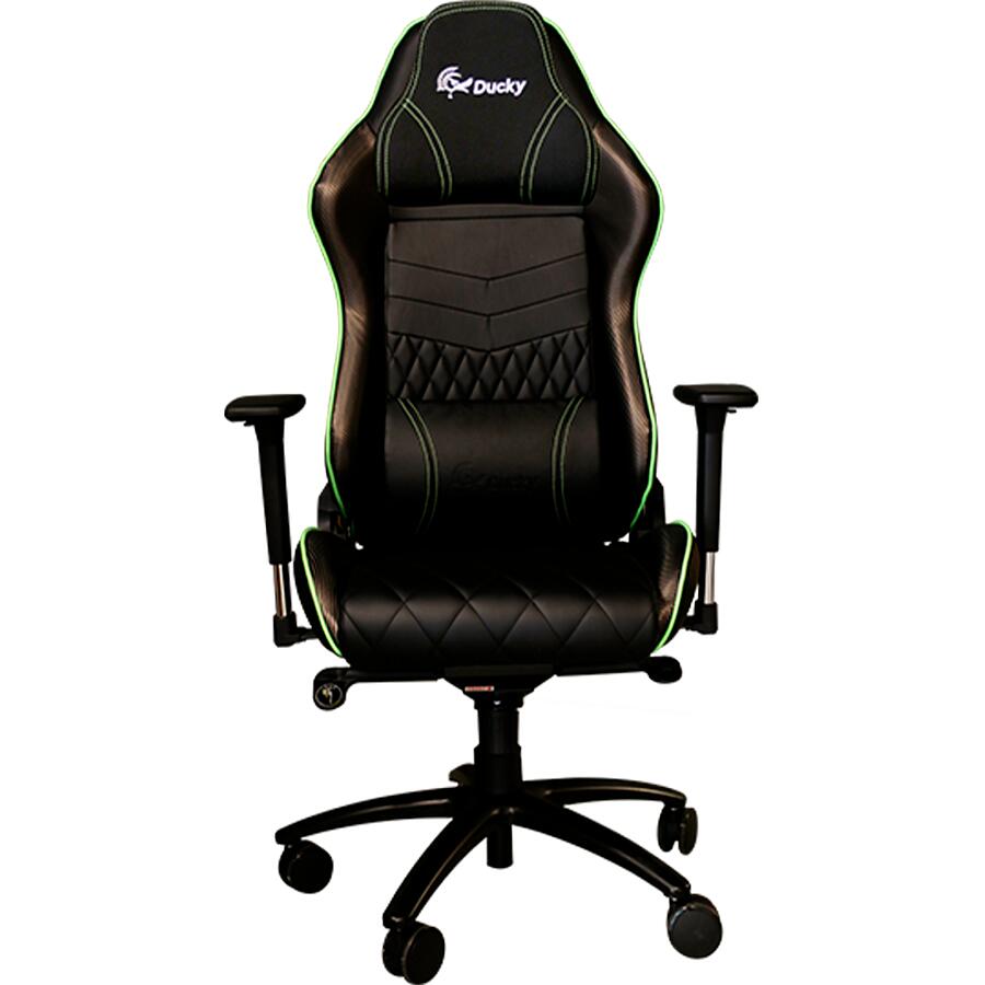 Игровое кресло Ducky RTX Gaming Chair, искусственная кожа, черный - фото 1