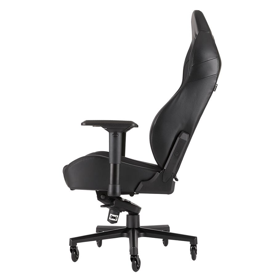 Игровое кресло Corsair T2 Road Warrior Black, искусственная кожа, черный - фото 5