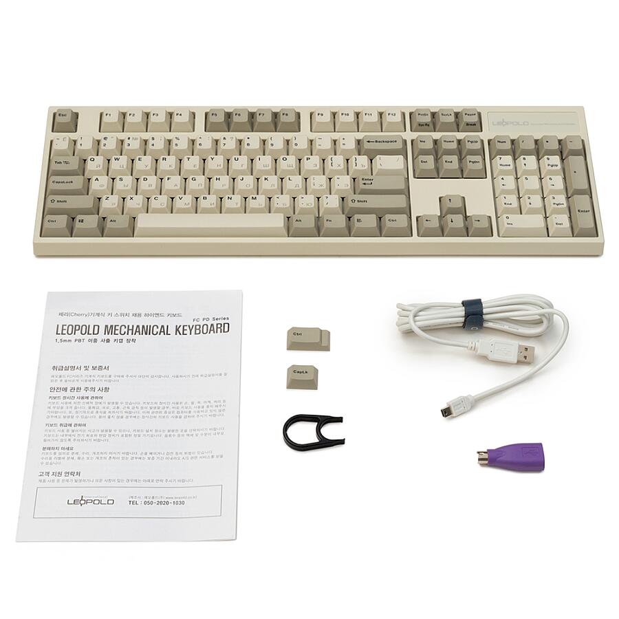 Клавиатура Leopold FC900R PD White Cherry MX Silent Red - фото 3