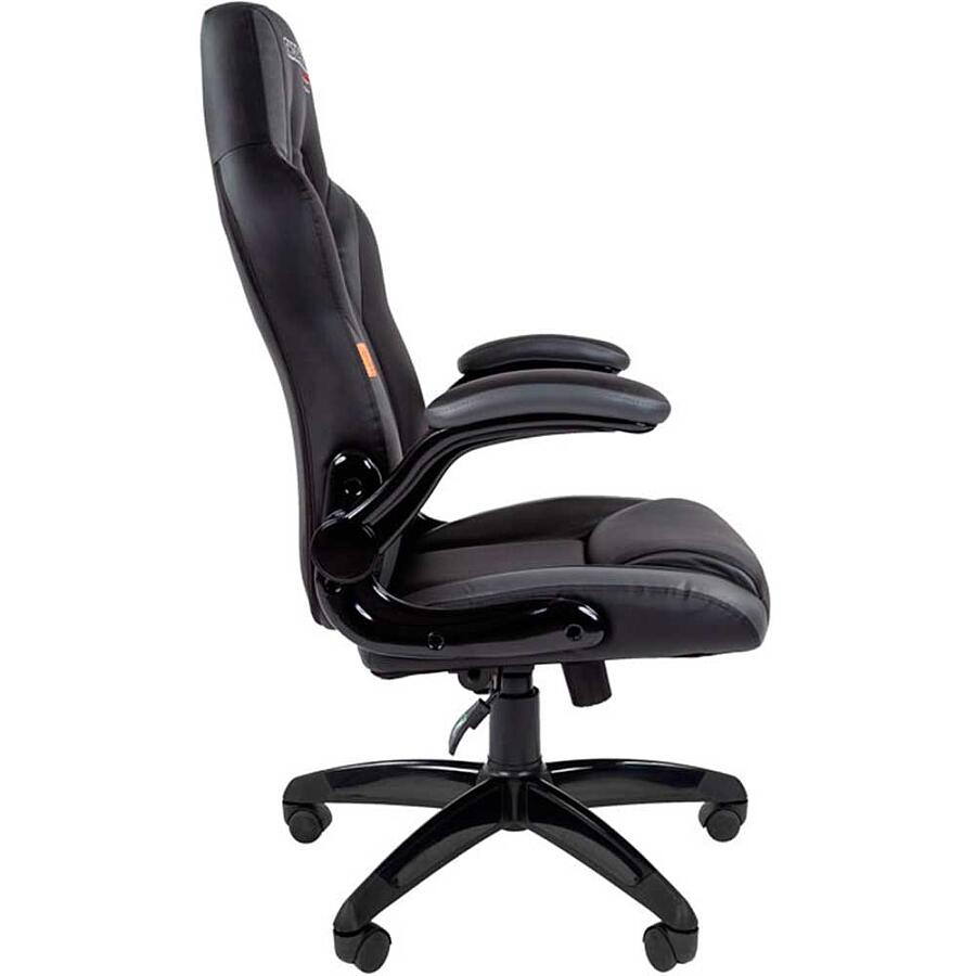 Игровое кресло Chairman Game 15 Black/Grey, искусственная кожа, черный/серый - фото 3