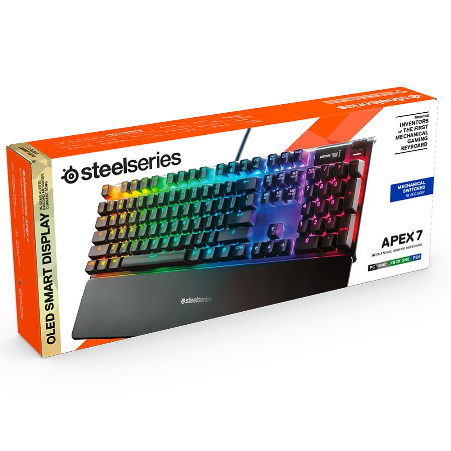 Клавиатура SteelSeries Apex 7 (Blue Switch) - фото 15