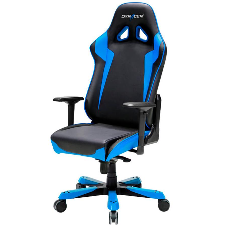 Игровое кресло DXRacer Sentinel OH/SJ00/NB, черный/синий, Экокожа - фото 2