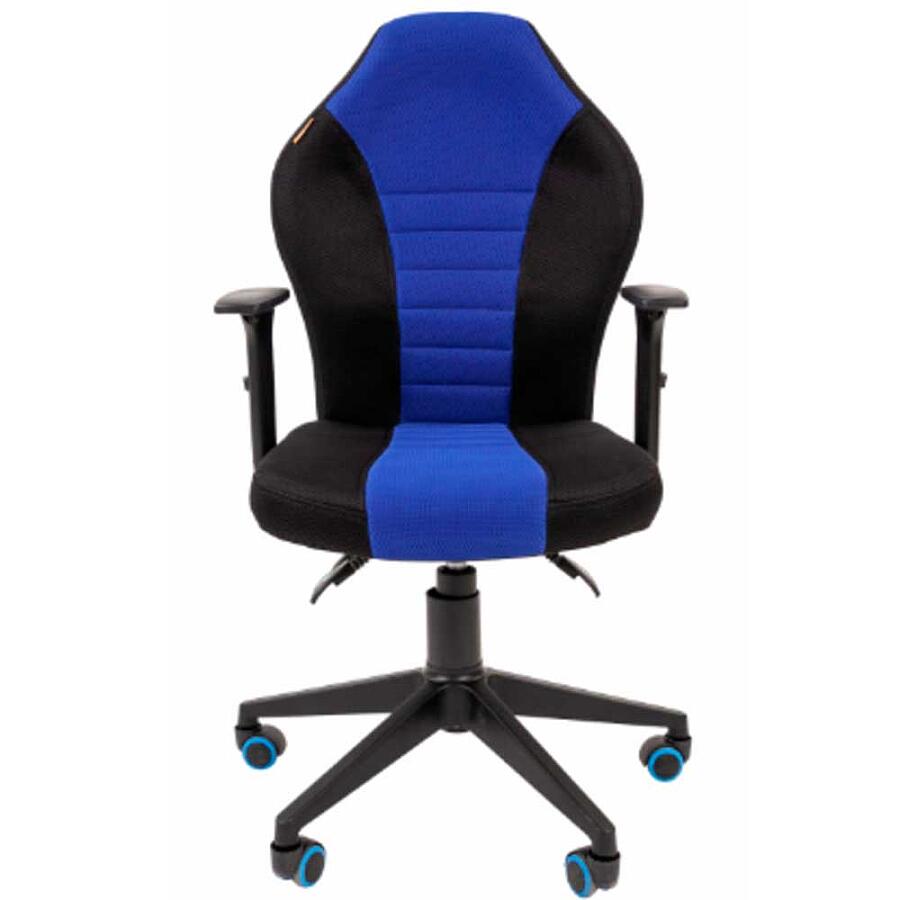 Игровое кресло Chairman Game 8 Black/Blue, ткань, черный/синий - фото 1