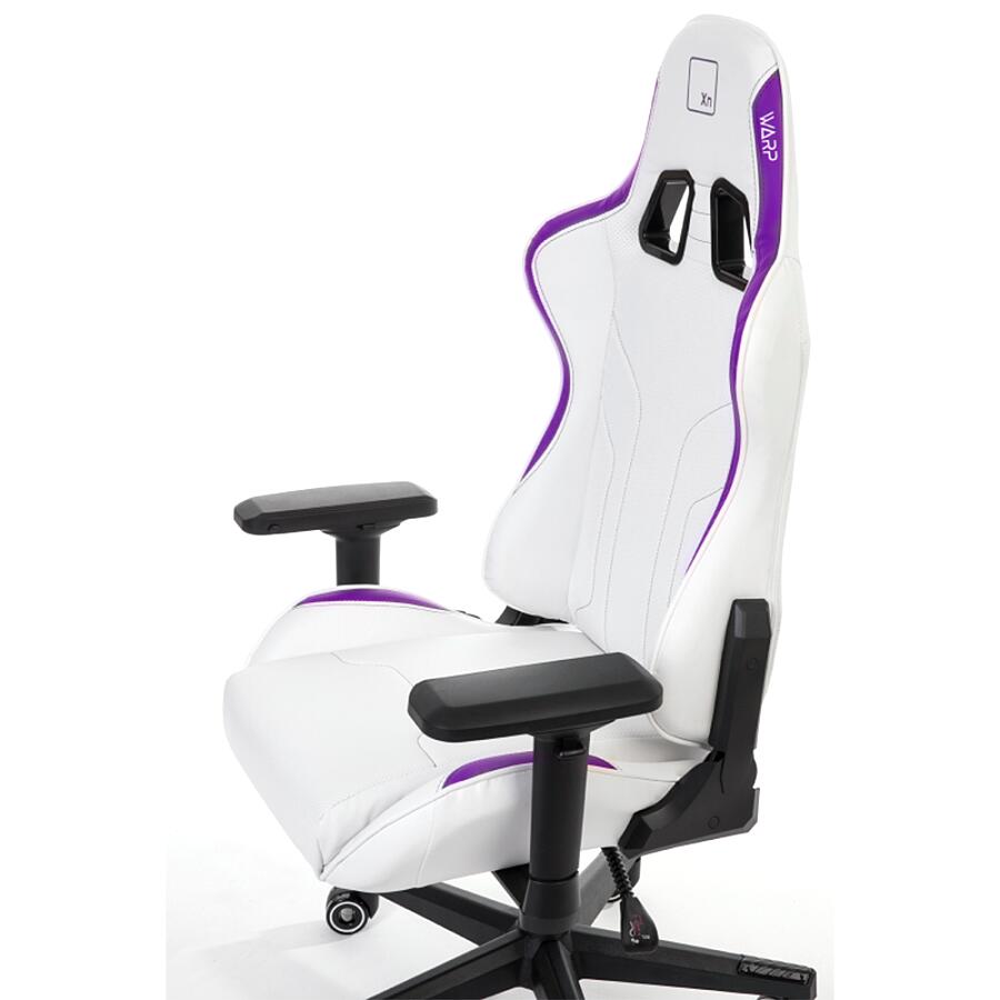 Игровое кресло WARP XN White/Purple, искусственная кожа, белый/фиолетовый - фото 4