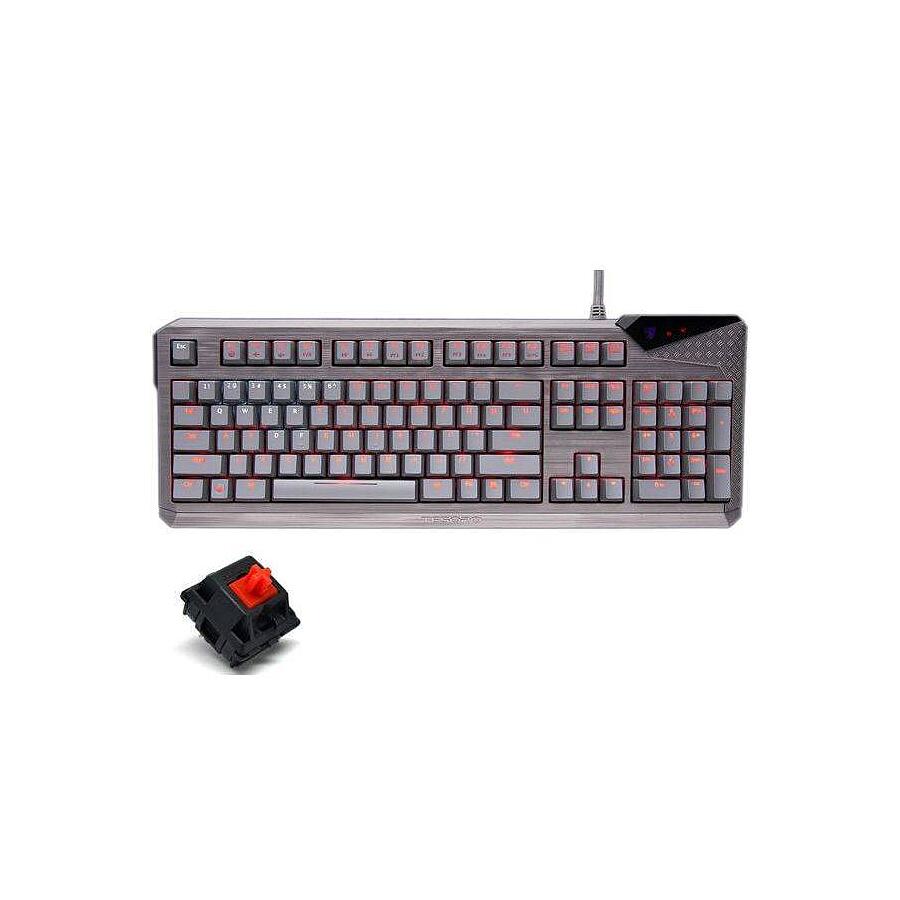 Клавиатура Tesoro Durandal Ultimate MOBA Edition Cherry MX Red Grey USB - фото 1