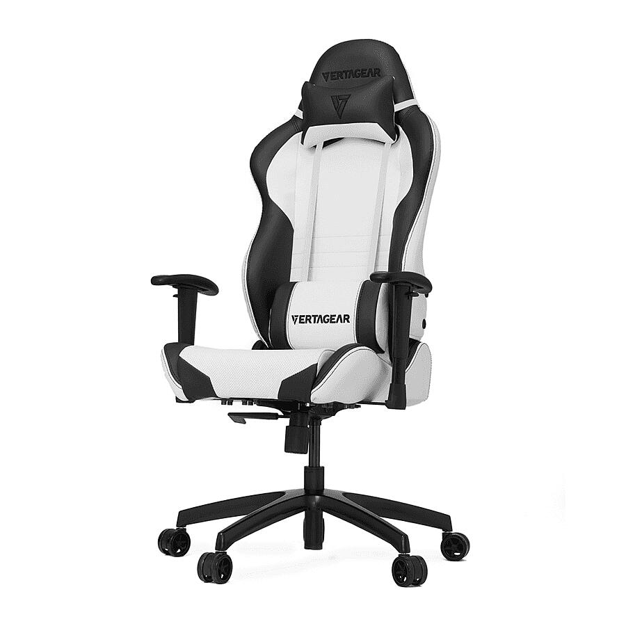 Игровое кресло Vertagear Racing Series S-Line SL2000 White/Black, искусственная кожа, белый/черный - фото 1