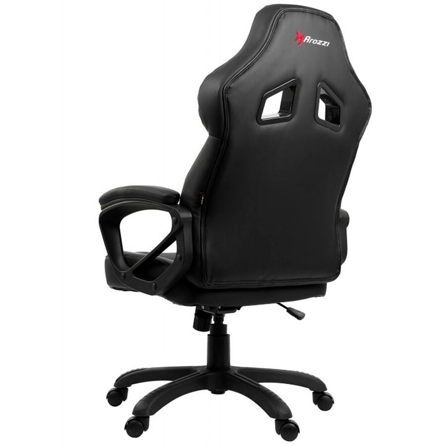 Игровое кресло Arozzi Monza Black, искусственная кожа, черный - фото 3