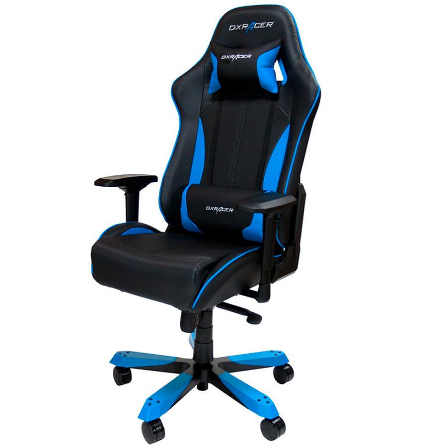 Игровое кресло DXRacer King OH/KS57/NB, черный/синий, искусственная кожа - фото 3