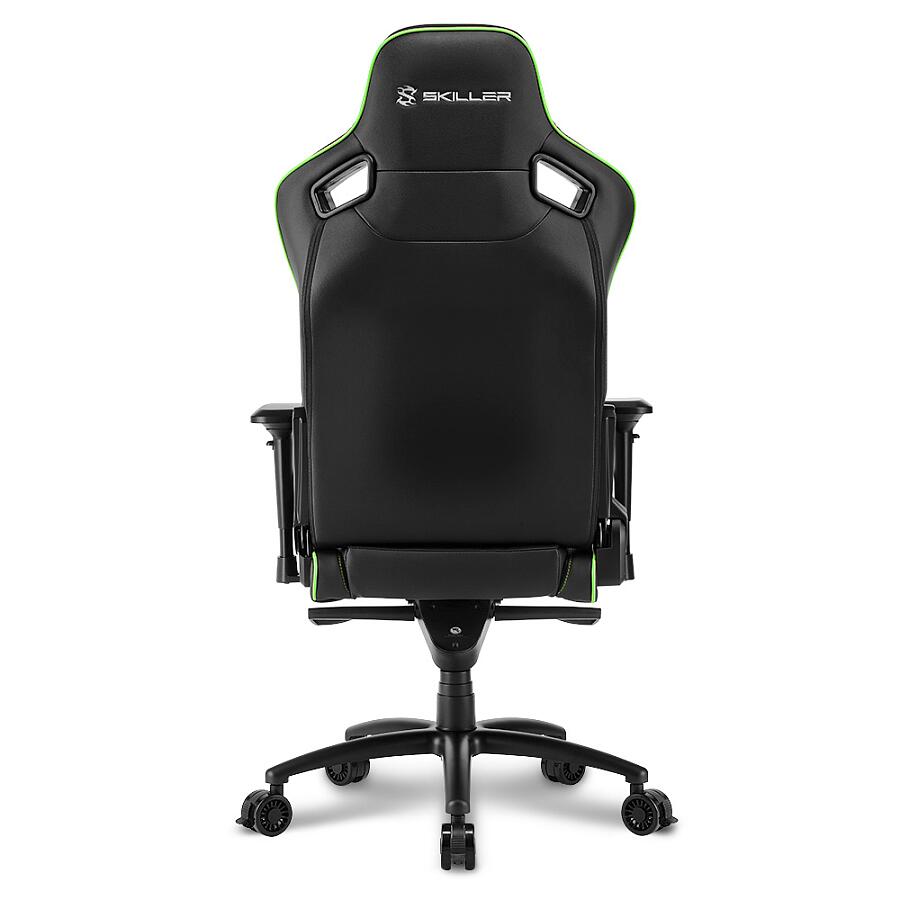 Игровое кресло Sharkoon Shark SKILLER SGS4 Green, искусственная кожа, черный/зеленый - фото 6