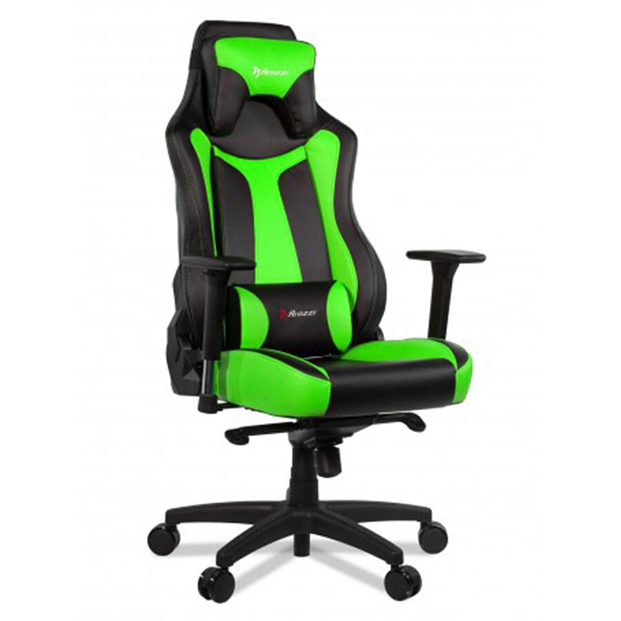 Игровое кресло Arozzi Vernazza Green, искусственная кожа, черный/зеленый - фото 3