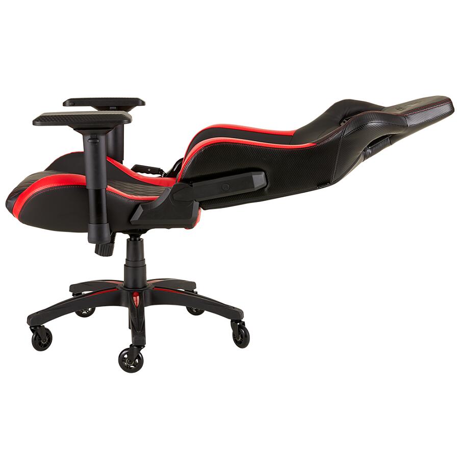 Игровое кресло Corsair T1 Race 2018 Red, искусственная кожа, черный/красный - фото 11