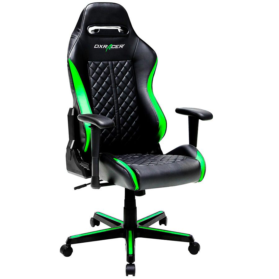 Игровое кресло DXRacer Drifting OH/DH73/NE, черный/зеленый, Экокожа - фото 1