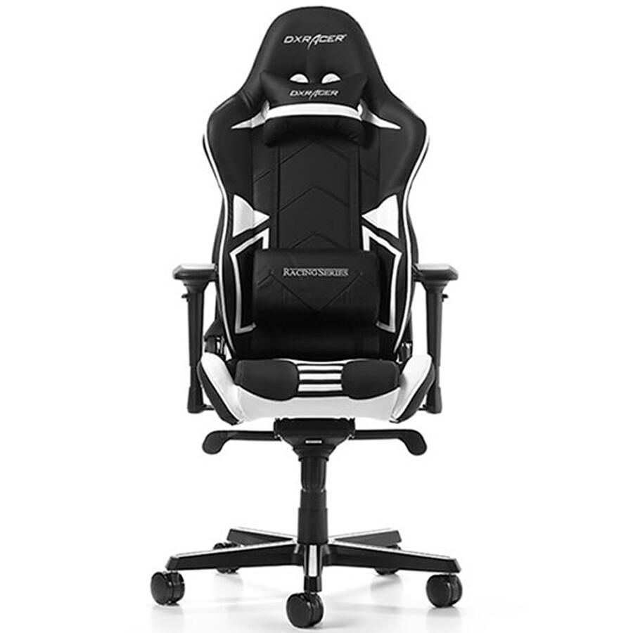 Игровое кресло DXRacer Racing OH/RV131/NW, черный/белый, искусственная кожа - фото 3