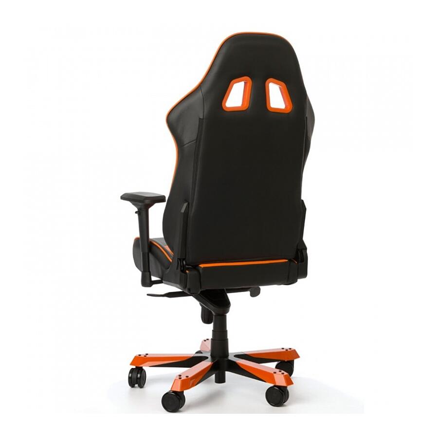 Игровое кресло DXRacer King OH/KS06/NO, черный/оранжевый, искусственная кожа - фото 4