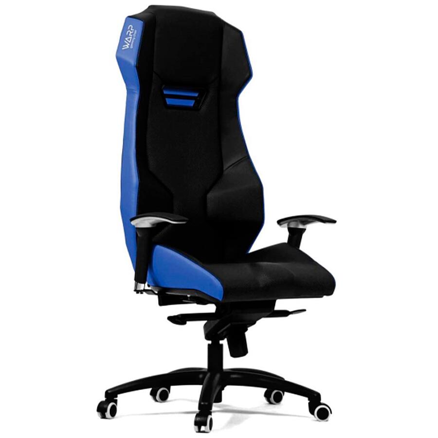 Игровое кресло WARP ZE Black/, искусственная кожа, черный/синий - фото 1