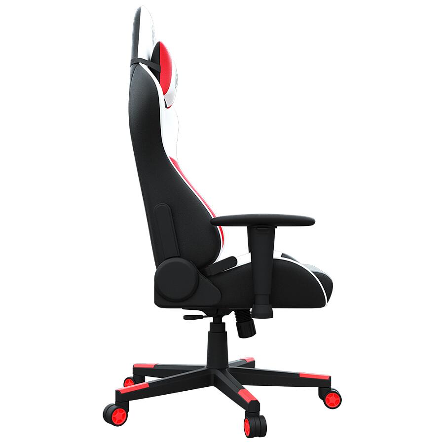 Игровое кресло E-Sport Gear ESG-203 Black/White/Red, искусственная кожа, черный/красный - фото 3