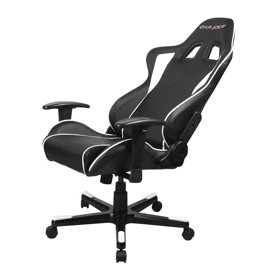 Игровое кресло DXRacer Formula OH/FE08/NW, искусственная кожа, черный, белый - фото 4