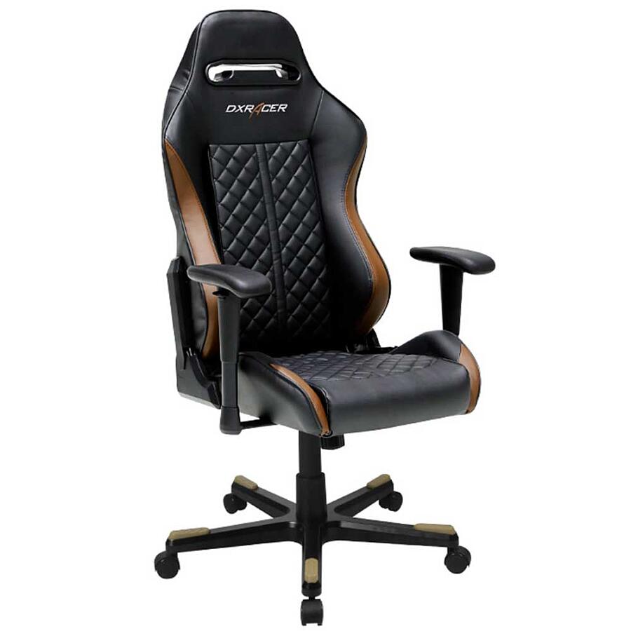 Игровое кресло DXRacer Drifting OH/DH73/NC, черный/коричневый, искусственная кожа - фото 1