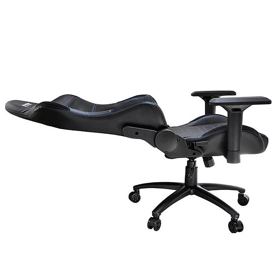 Игровое кресло HIPER HGS-104 Gray, искусственная кожа, черный/серый - фото 3
