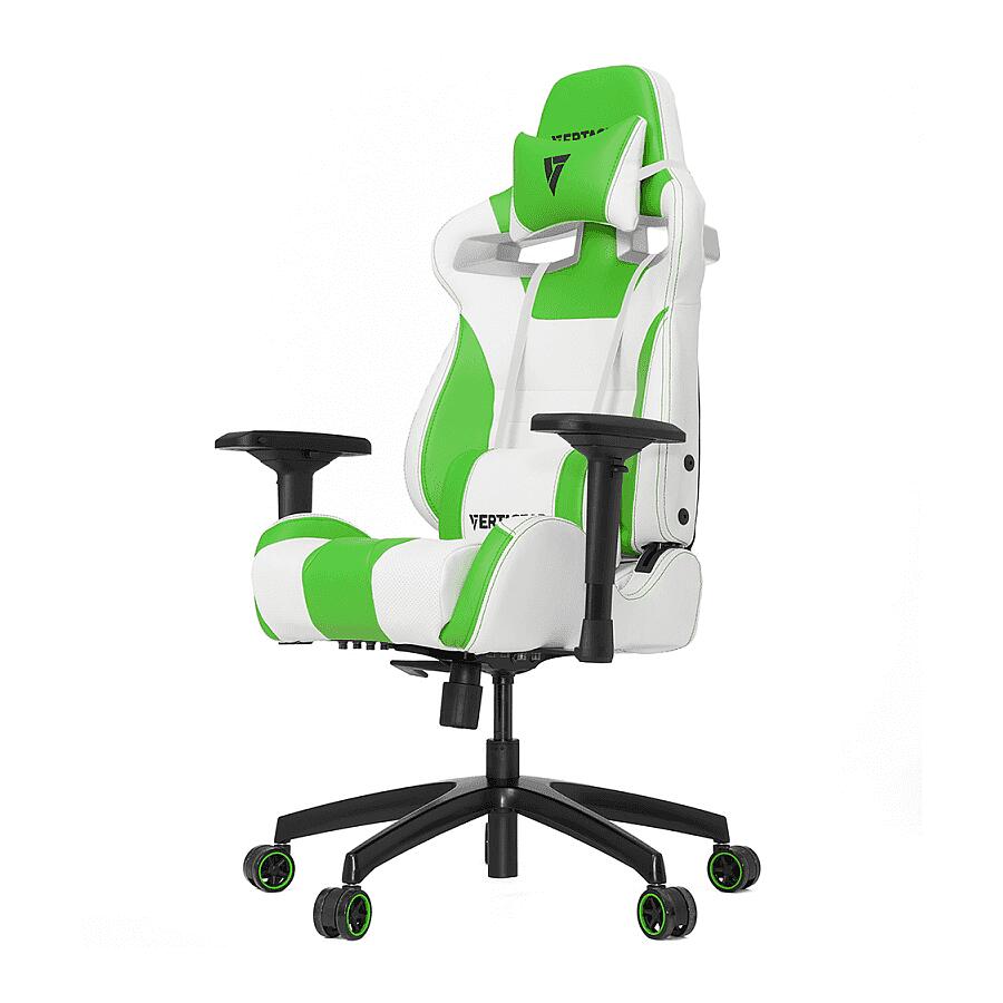Игровое кресло Vertagear Racing Series S-Line SL4000 White/Green, искусственная кожа, белый/зеленый - фото 1