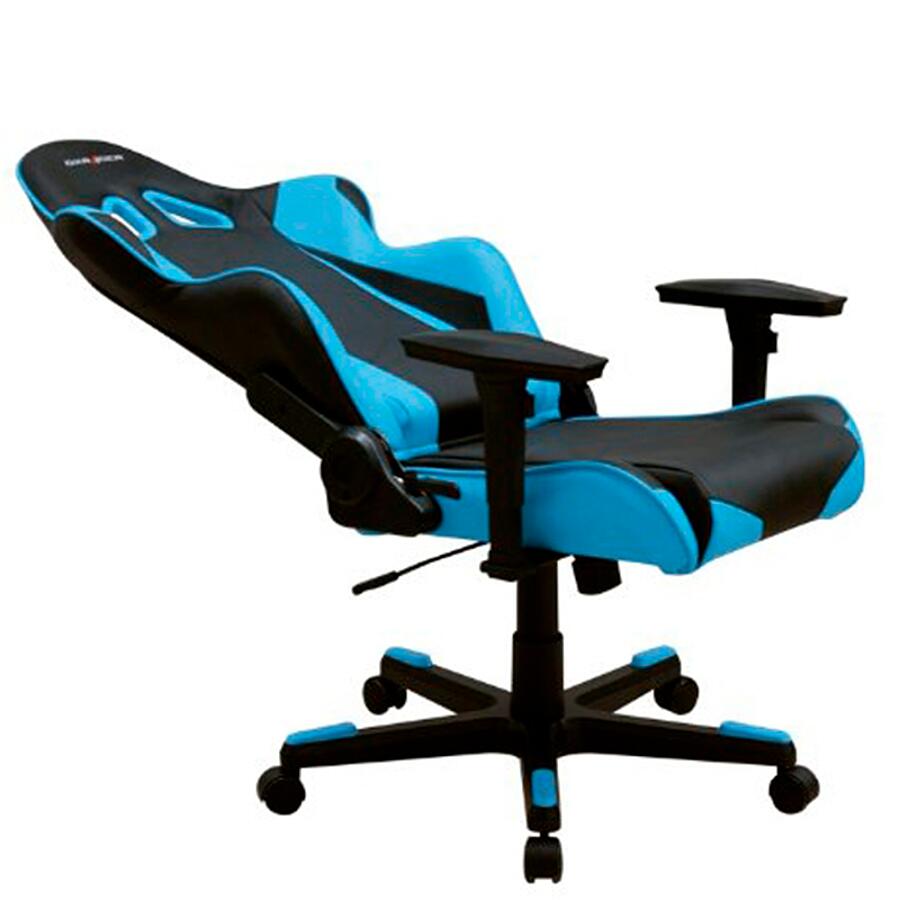 Игровое кресло DXRacer Racing OH/RE0/NB, черный/синий, искусственная кожа - фото 4