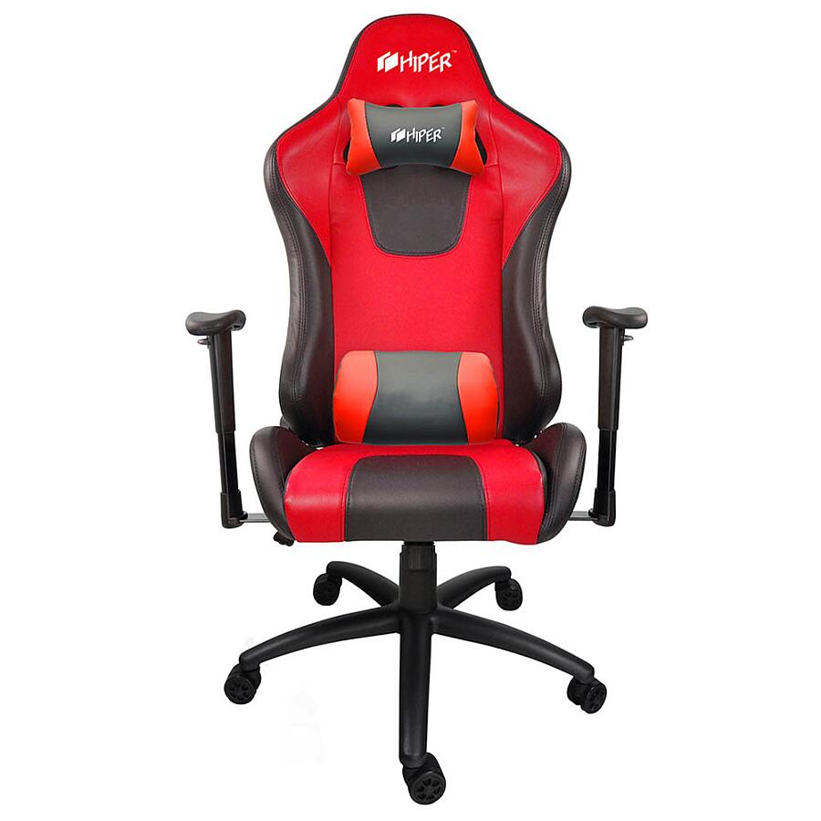 Игровое кресло HIPER HGS-104 Red, искусственная кожа, черный/красный - фото 3