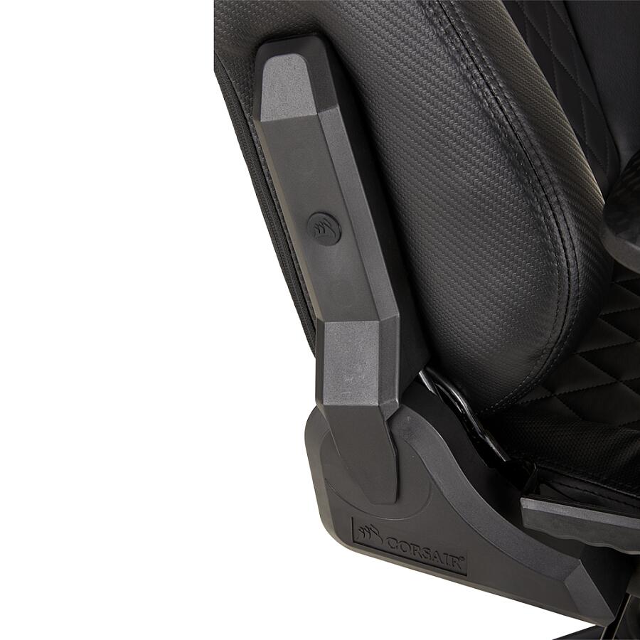 Игровое кресло Corsair T1 Race 2018 Black, искусственная кожа, черный - фото 12