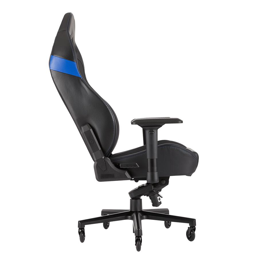 Игровое кресло Corsair T2 Road Warrior Blue, искусственная кожа, черный/синий - фото 5