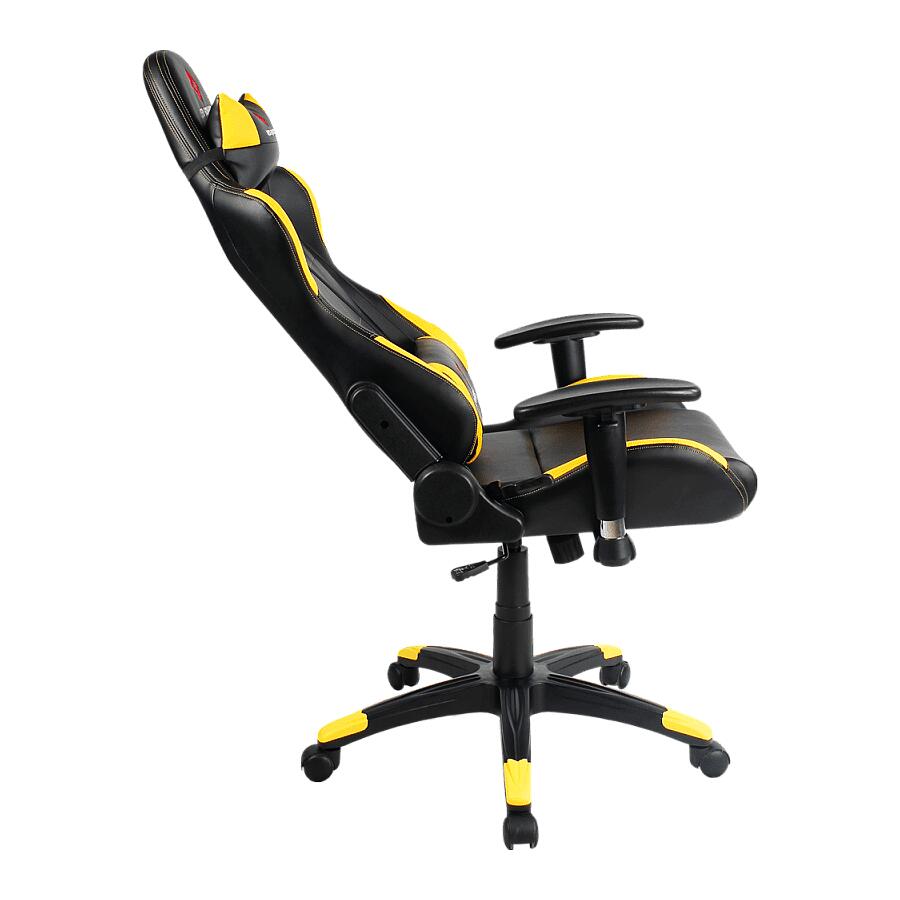 Игровое кресло Red Square Pro Sandy Yellow, искусственная кожа, черный/желтый - фото 3