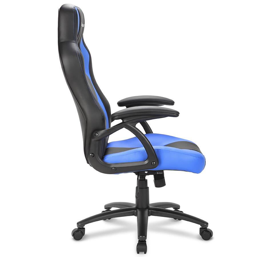 Игровое кресло Sharkoon Shark SKILLER SGS1 Blue, искусственная кожа, черный/синий - фото 4
