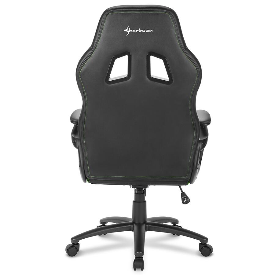 Игровое кресло Sharkoon Shark SKILLER SGS1 Green, искусственная кожа, черный/зеленый - фото 5