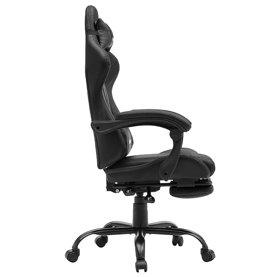 Игровое кресло VMMGame Throne Black, искусственная кожа, черный - фото 3