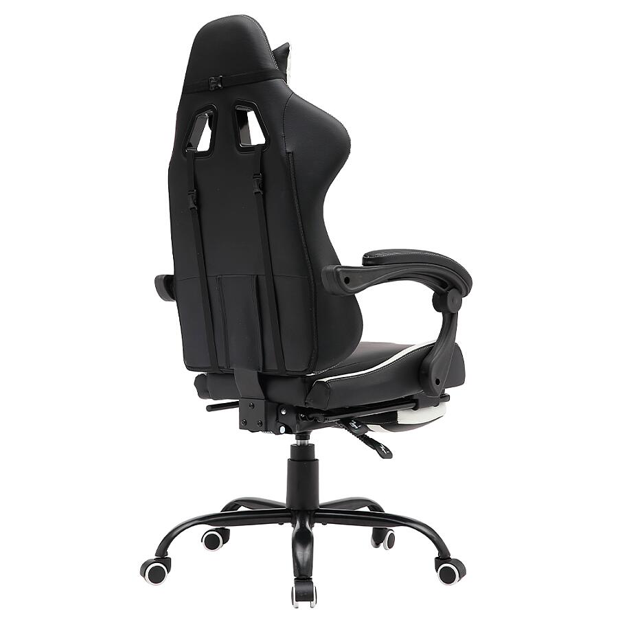 Игровое кресло VMMGame Throne White, искусственная кожа, черный/белый - фото 4