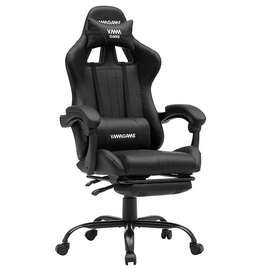 Игровое кресло VMMGame Throne Black, искусственная кожа, черный - фото 1