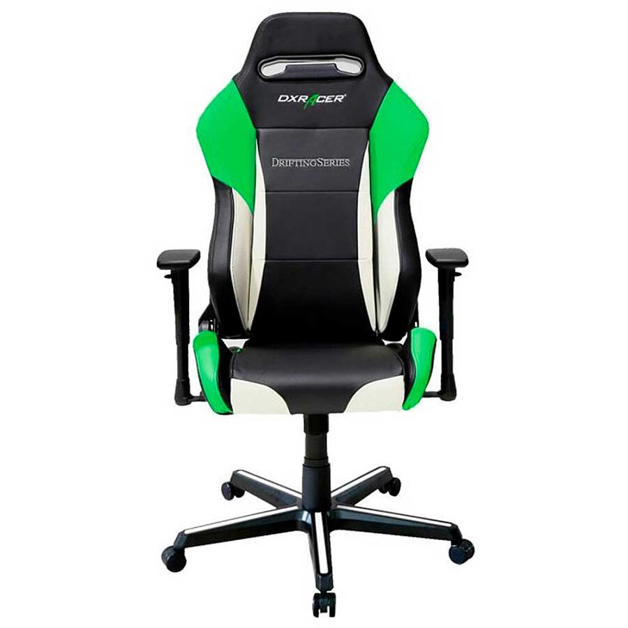 Игровое кресло DXRacer Drifting OH/DM61/NWE, искусственная кожа, черный, зеленый - фото 2