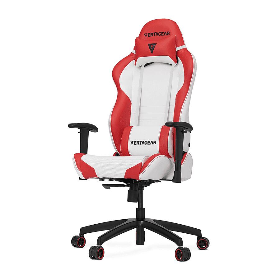 Игровое кресло Vertagear Racing Series S-Line SL2000 White/Red, искусственная кожа, белый/красный - фото 1