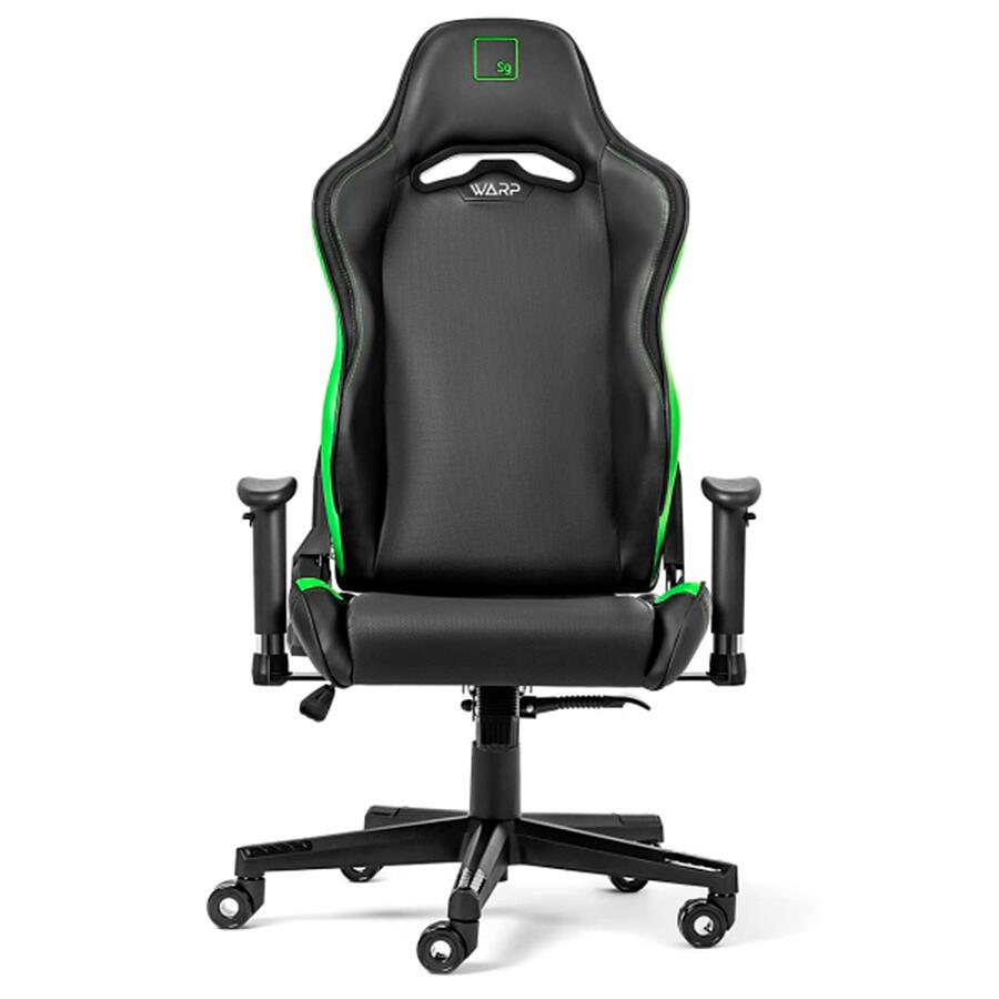 Игровое кресло WARP SG Black/Green, искусственная кожа, черный/зеленый - фото 2