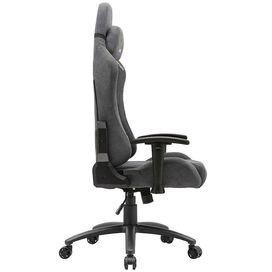 Игровое кресло VMMGame Fiber Gray, ткань, серый - фото 3