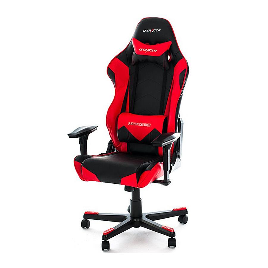Игровое кресло DXRacer Racing OH/RE0/NR, черный/красный, искусственная кожа - фото 5