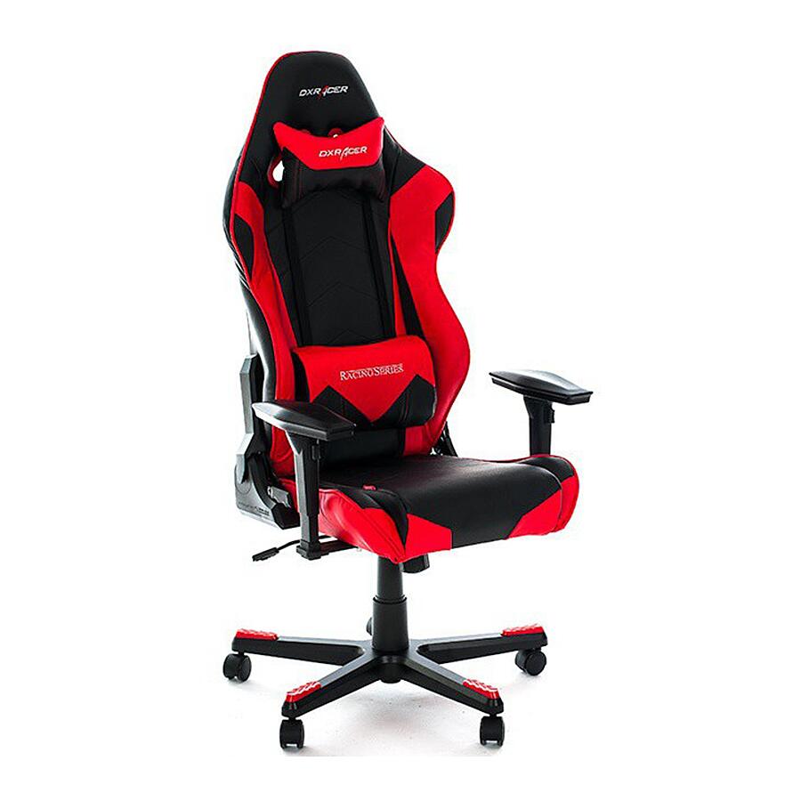 Игровое кресло DXRacer Racing OH/RE0/NR, черный/красный, искусственная кожа - фото 1