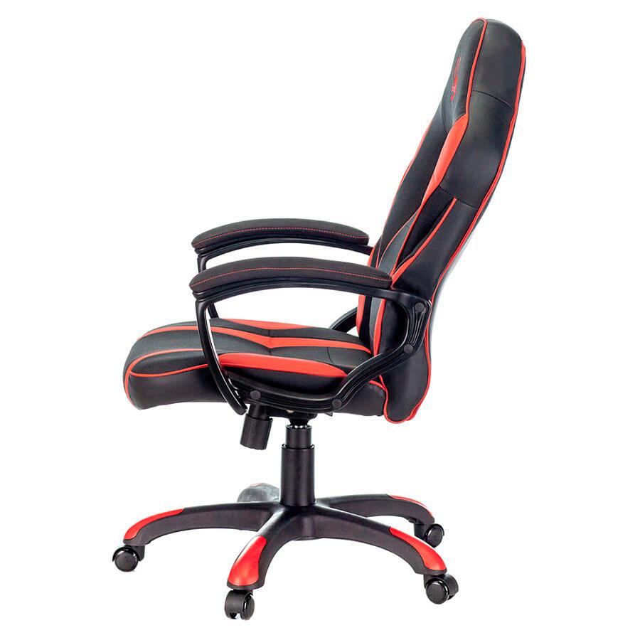 Игровое кресло A4Tech Bloody GC-250, искусственная кожа, черный/красный - фото 4