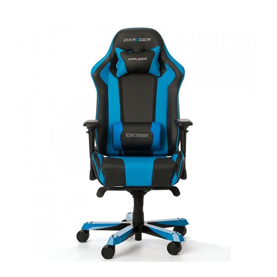 Игровое кресло DXRacer King OH/KS06/NB, черный/синий, искусственная кожа - фото 2