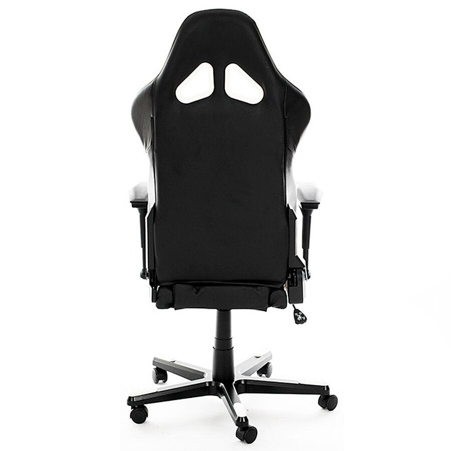 Игровое кресло DXRacer Racing OH/RE0/NW, черный/белый, искусственная кожа - фото 4